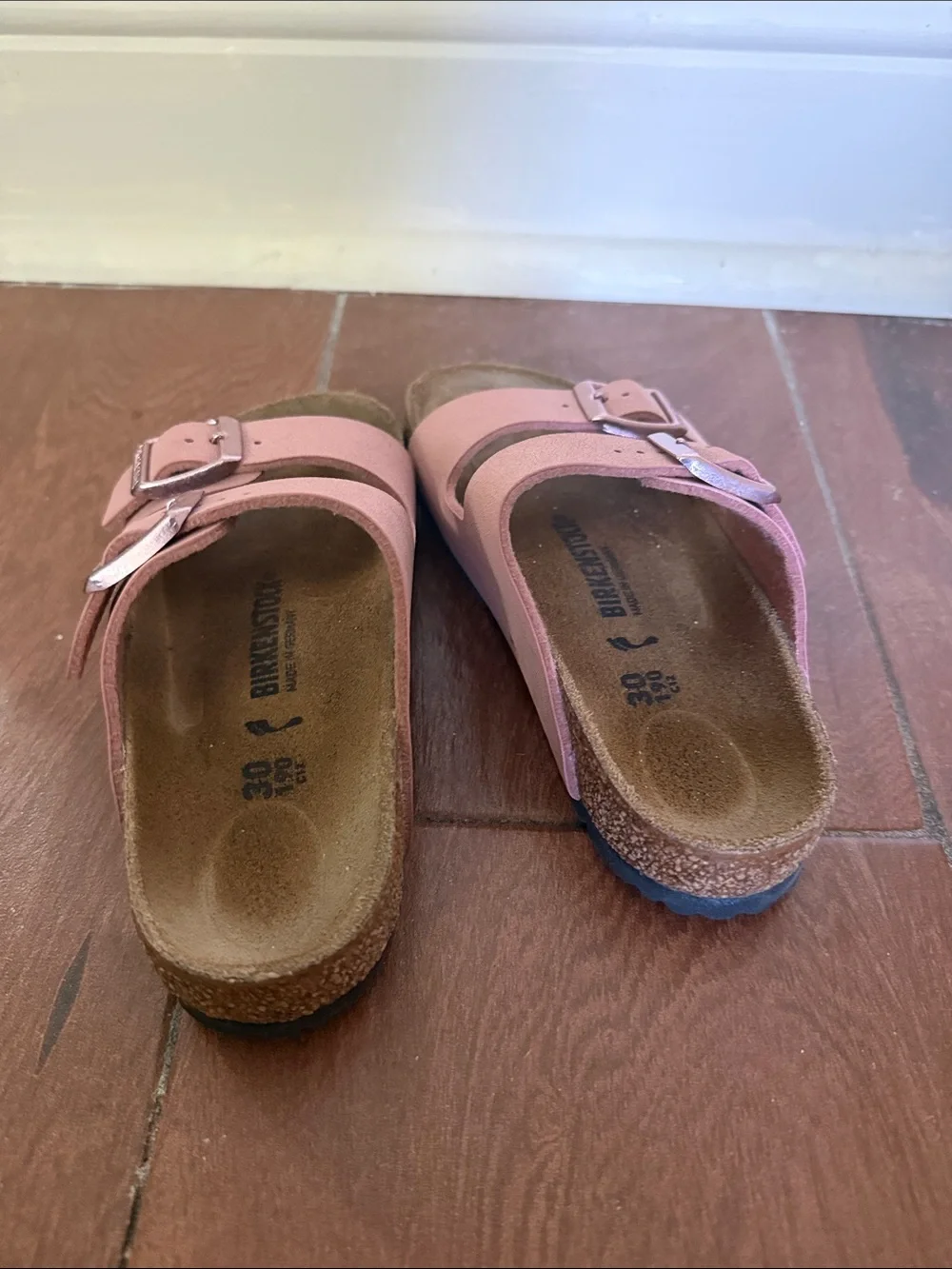 Birkenstock Kids Pink Double-Strap Slide Sandals